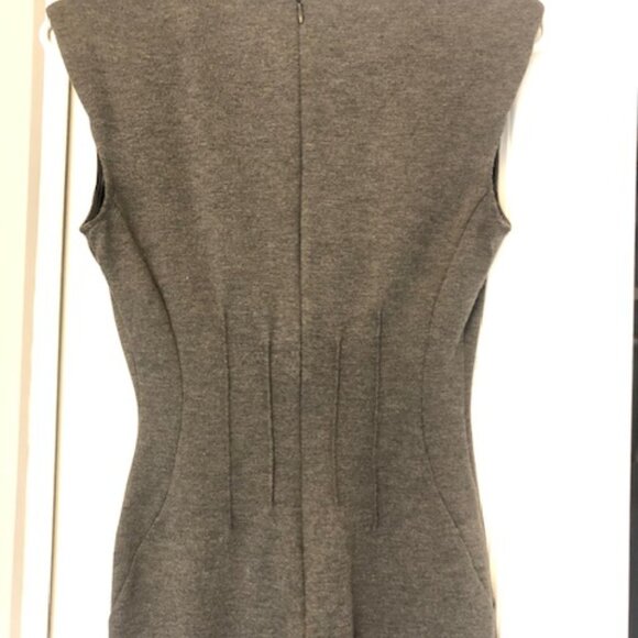 Charcoal grey knit midi dress - Picture 3 of 9